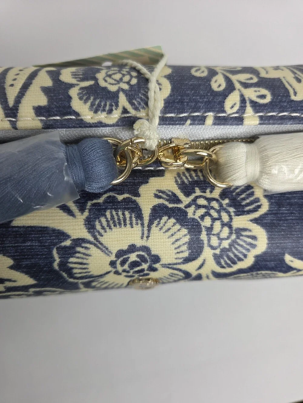 Spartina 449 Large Cosmetic Pouch Flagler Blue NWT